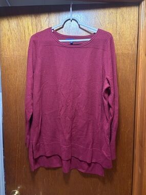 Apt. 9 Long Sleeve Raspberry Red Sweater